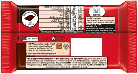 KitKat Negro – Barritas de Chocolate Pack 24 x 41,5 g