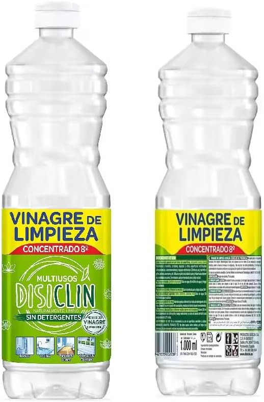 Disiclin Vinagre de Limpieza concentrado Multiusos 1L – Pack de 4