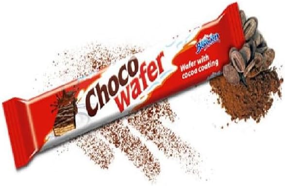 CHOCO WAFER 24 barritas de chocolate de 70grs - Deliciosas barritas de wafer de chocolate, ideal