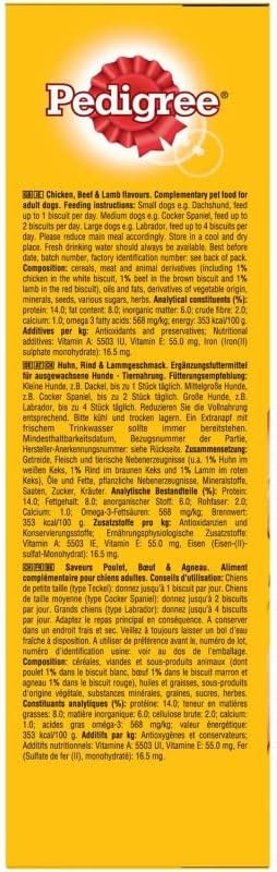 Caja de galletas para perro Biscrok, 500 g, lote de 4