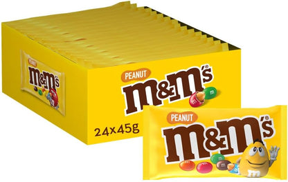 MMs Peanuts pack 24x45g lacasitos cacahuete chocolate al por mayor Golominas