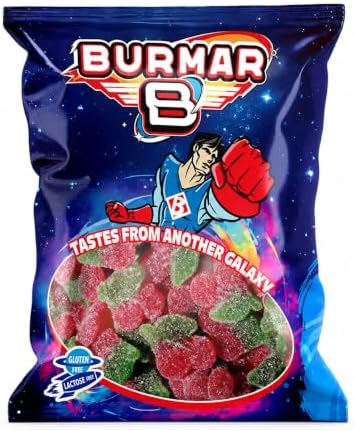 Burmar Cerezas Pica 1 kg – Gominolas Ácidas de Sabor Cereza con Azúcar, Chuches Blandas con Forma de Cereza, Sin Gluten y Sin Lactosa, Ideales para Fiestas, Cumpleaños y Candy Bar|B0H63GWF1F