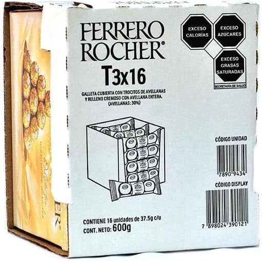 Ferrero Rocher T3 - Pack de 16 Estuches (48 Bombones)