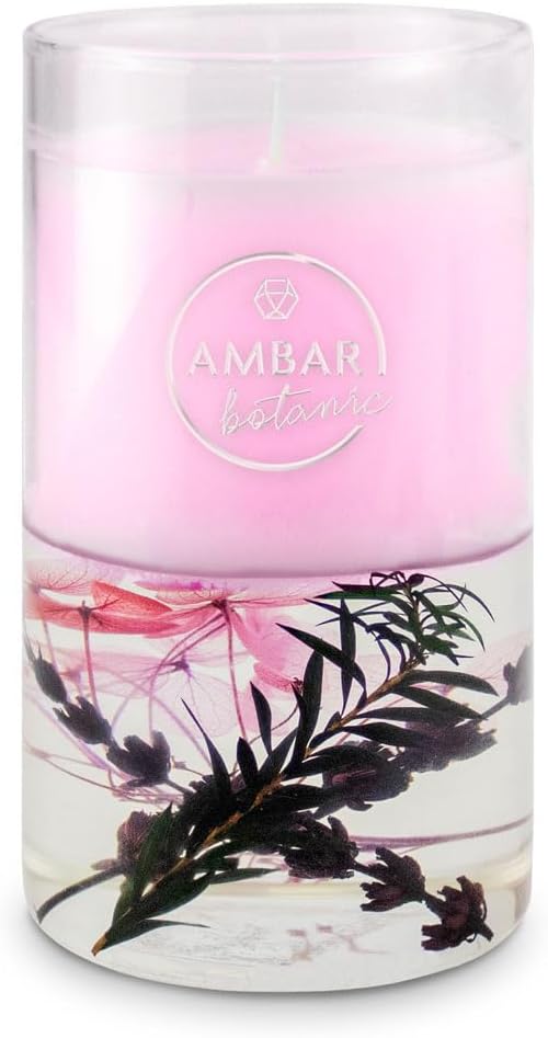 Pack 4 Velas Decorativas Lavanda 130 g – Ambar Botanic