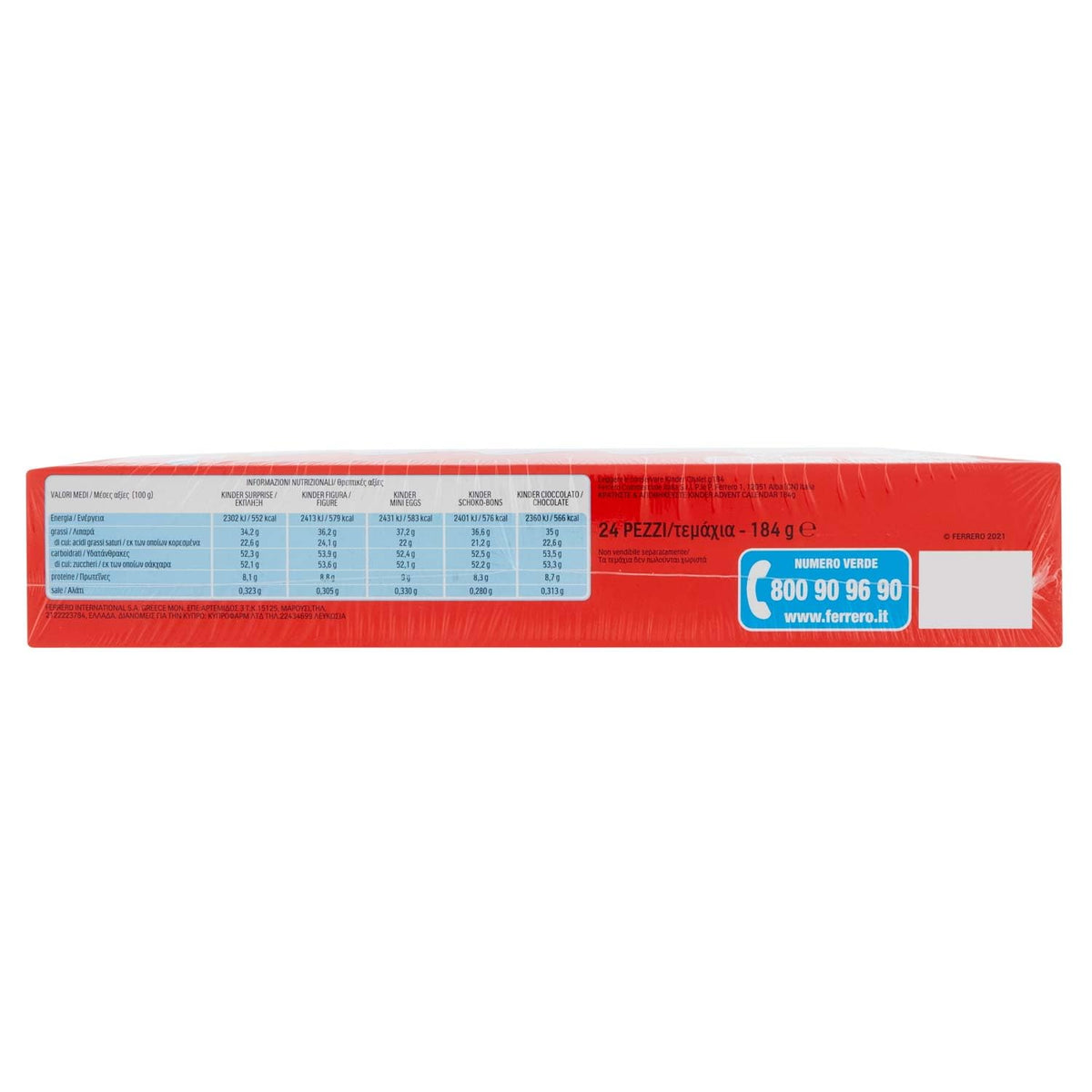 Calendario de Adviento Kinder Casa de Navidad – 184 g