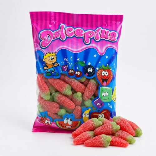 Dulceplus Guindillas Rojas Picantes con Azúcar – Golosinas Blandas con Forma de Guindilla, Chuches Picantes Azucaradas para Fiestas, Cumpleaños y Candy Bar, Bolsa Familiar de Gominolas|B0H5TGXY8N