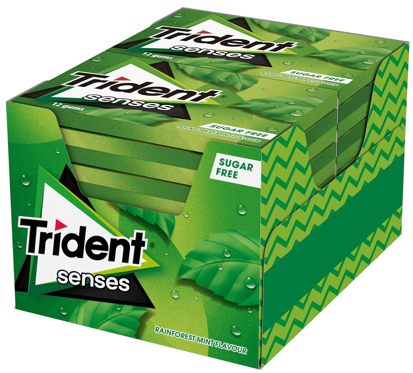 Trident Senses Spearmint chicles sin azúcar hierbabuena Golominas