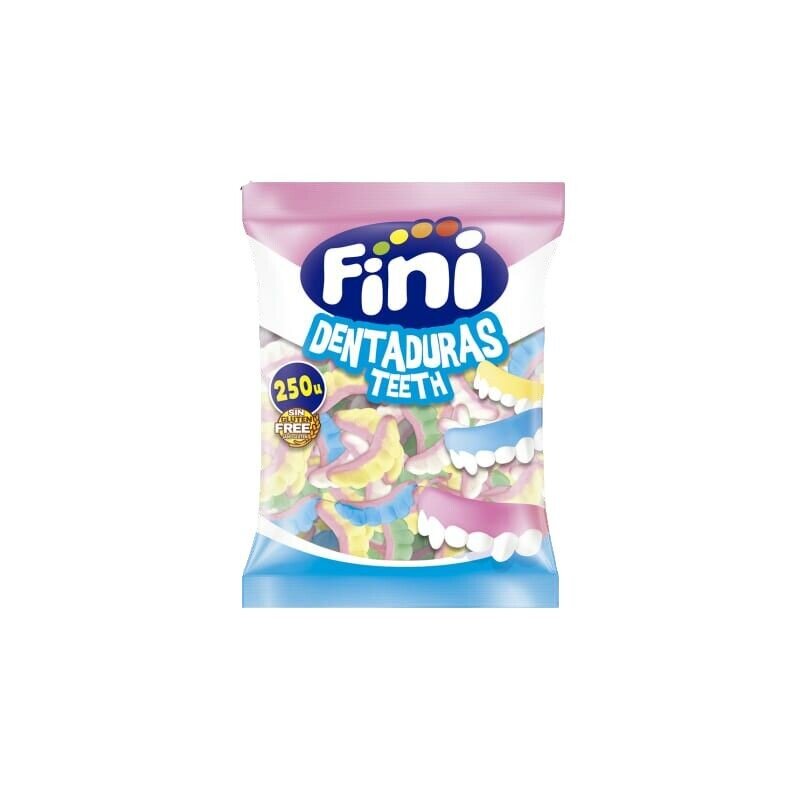 Dentaduras Fini bote 250 unidades gominolas chuches granel Golominas
