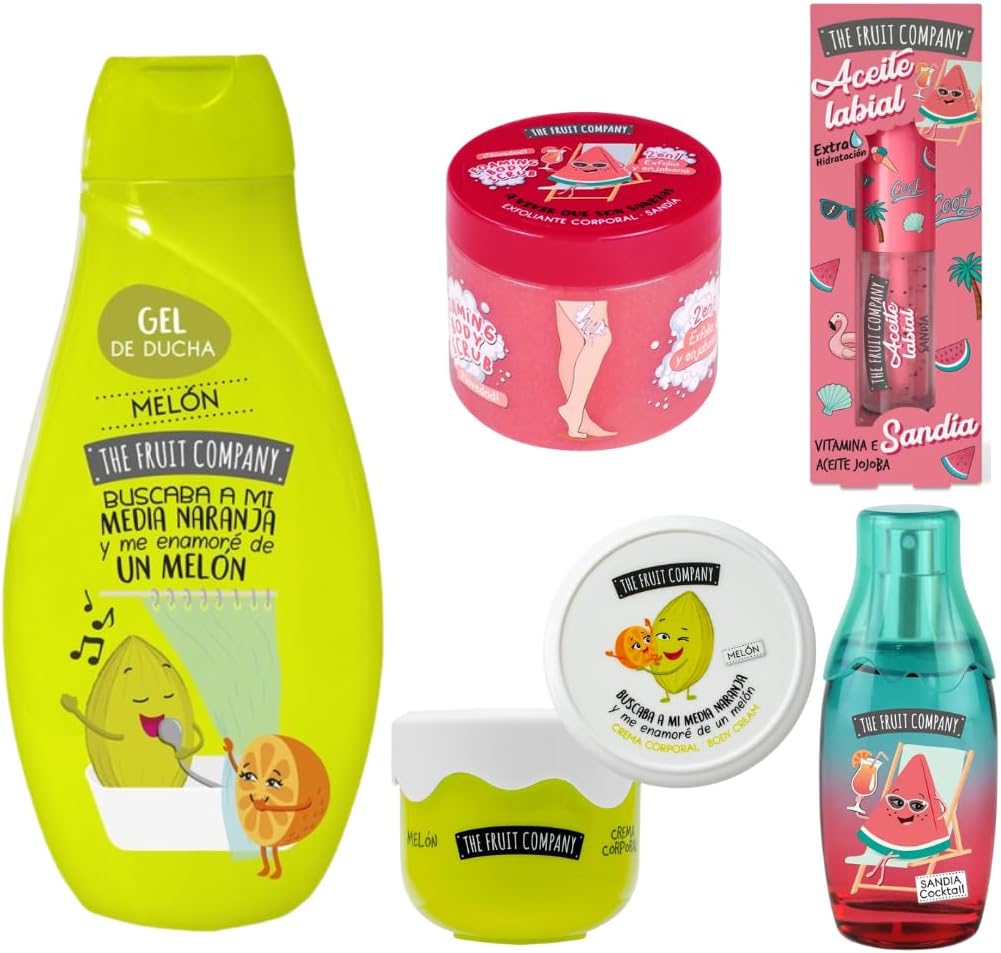 Pack Completo de Belleza The Fruit Company con Aroma a Sandía y Melon: