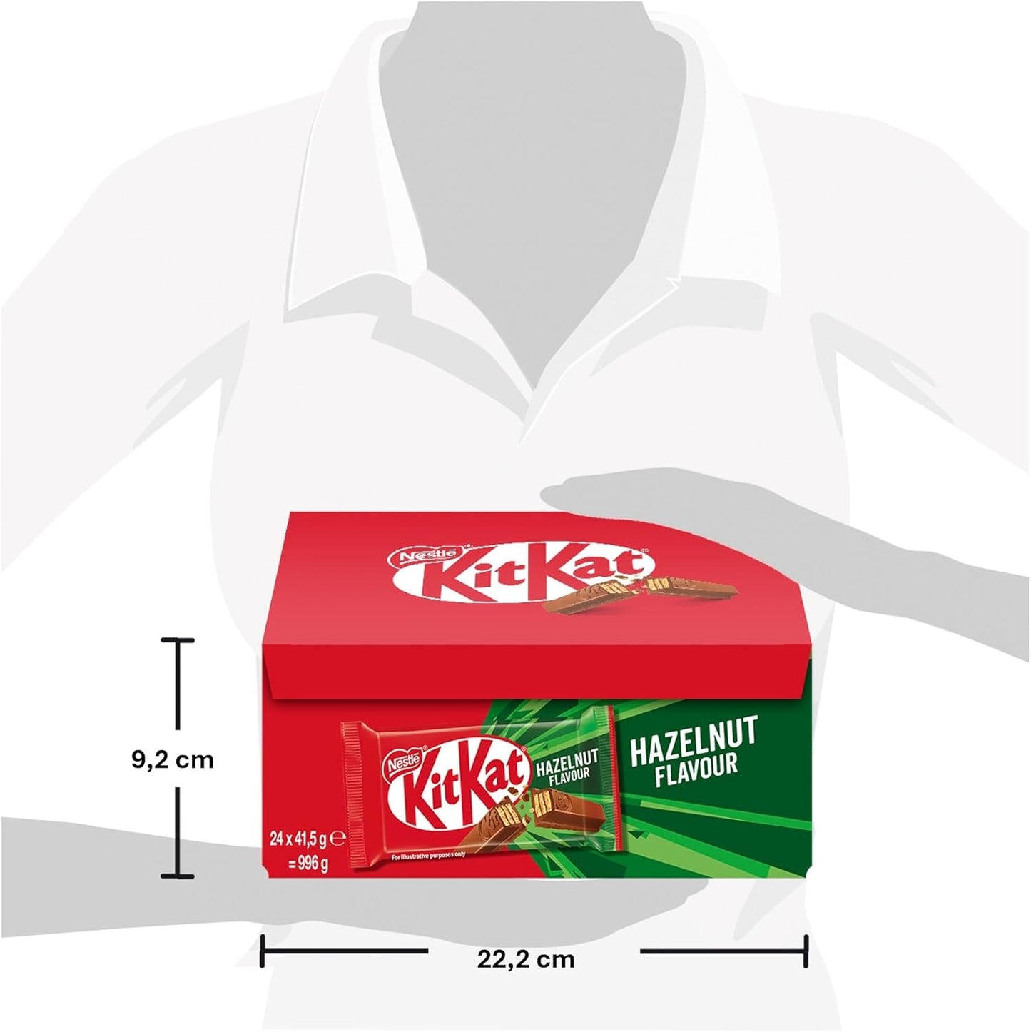 KitKat Hazelnut – Wafer con Chocolate y Avellanas 24x41,5g