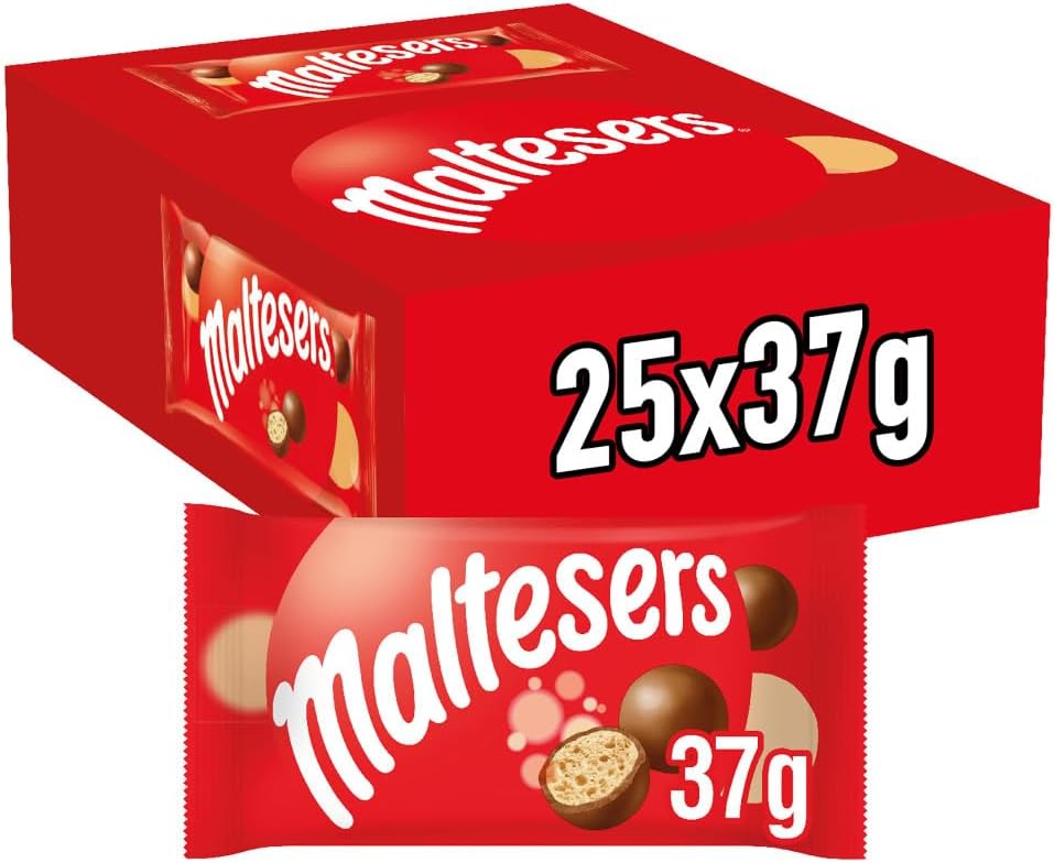 Maltesers chocolate con leche pack 25x37g bolas de chocolate Golominas