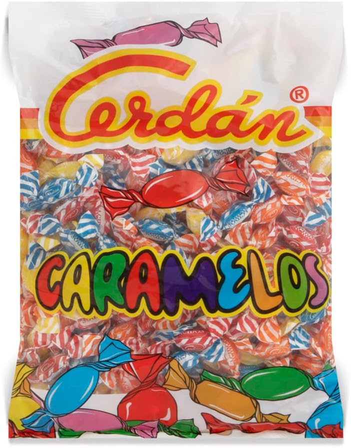 Caramelos Cerdán - Caramelos Ácidos de Sabores Surtidos | Bolsa de 300 Unidades (1kg)