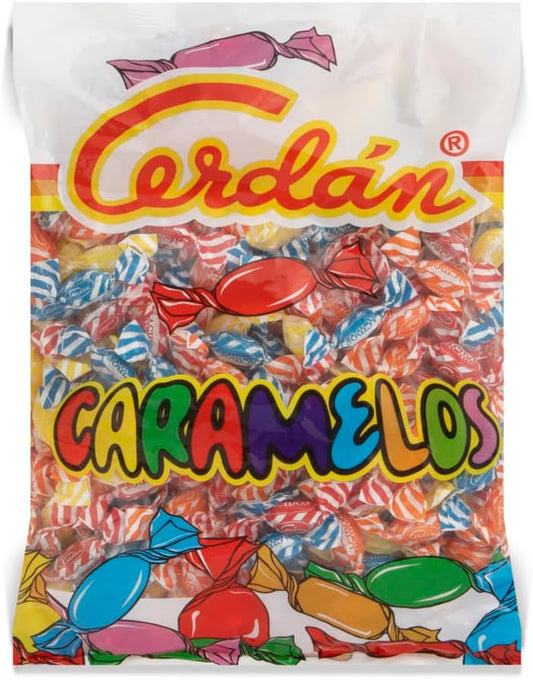 Caramelos Cerdán - Caramelos Ácidos de Sabores Surtidos | Bolsa de 300 Unidades (1kg)