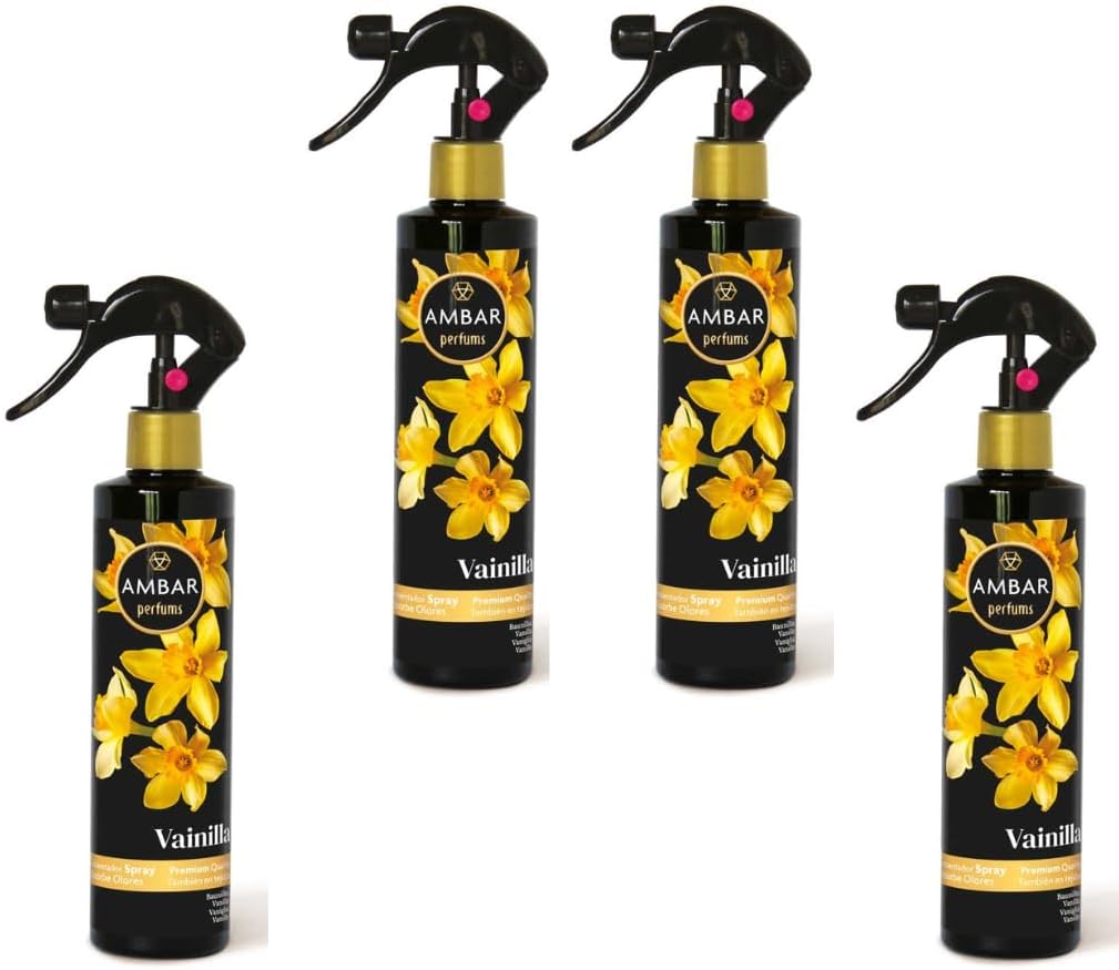 Ambientador Spray Vainilla Ambar Perfums – Pack 4x280ml