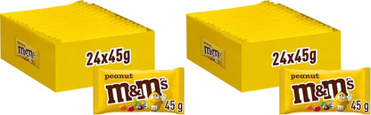 M&M's Bolitas de Colores de Cacahuete con Chocolate con Leche 24 u x 45g