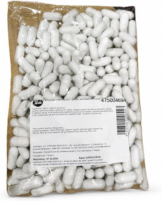 Panda Tizas de Regaliz Rellenas 800 g – Caramelos de Regaliz Blanco con Relleno Dulce | Bolsa Familiar