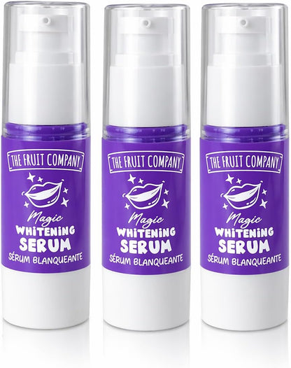 Pack 3 Sérum Blanqueador Dental The Fruit Company 30g | Corrector Violeta Anti Amarillo, Blanqueamiento en 30 Segundos, Menta Refrescante, Seguro para Esmalte