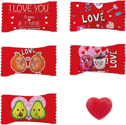 Caramelos Cerdán - Caramelos con forma de corazón | 333 unidades | Sabor a cereza