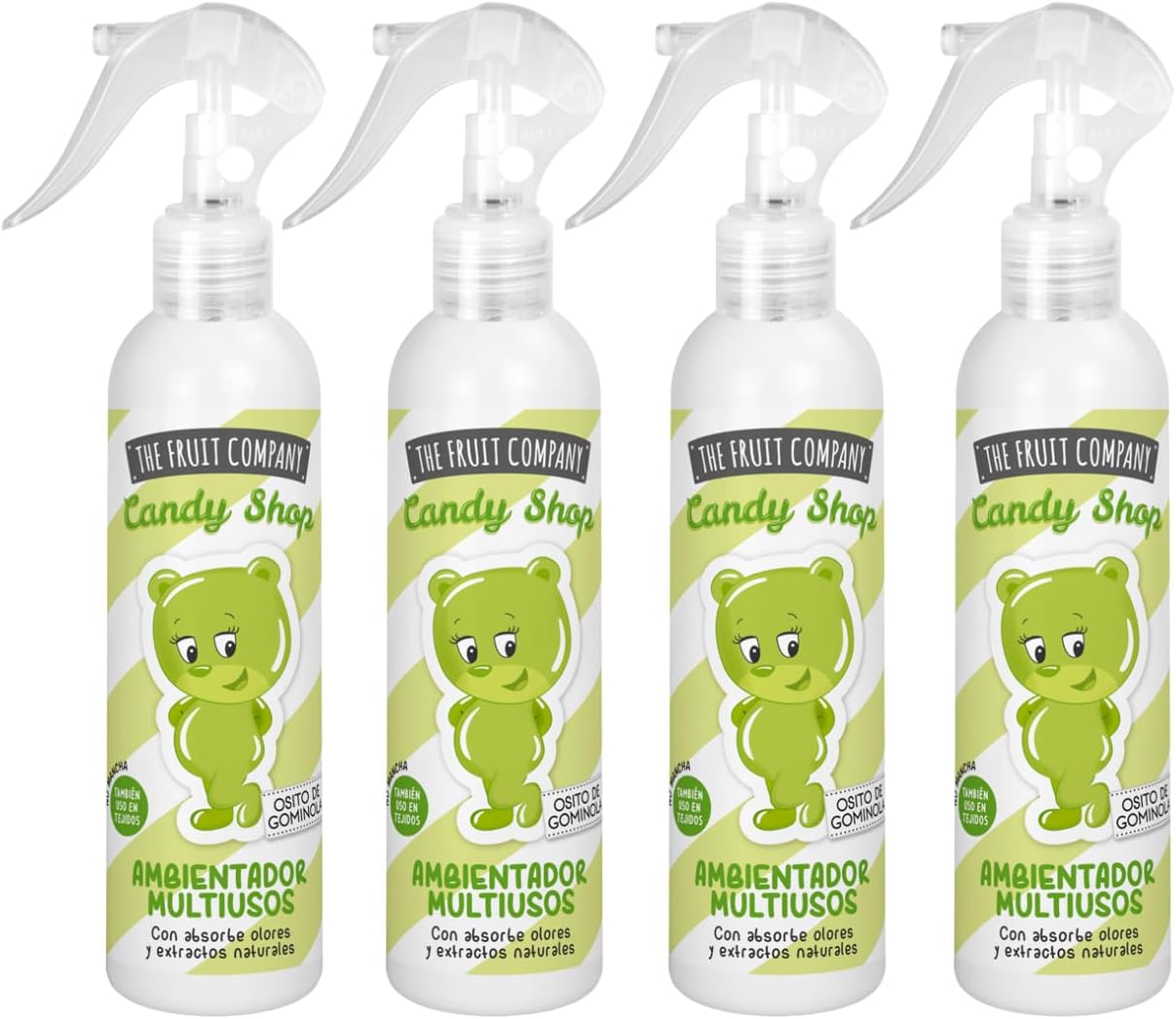 The Fruit Company Spray Ambientador Osito de Gominola Pack 4 uds