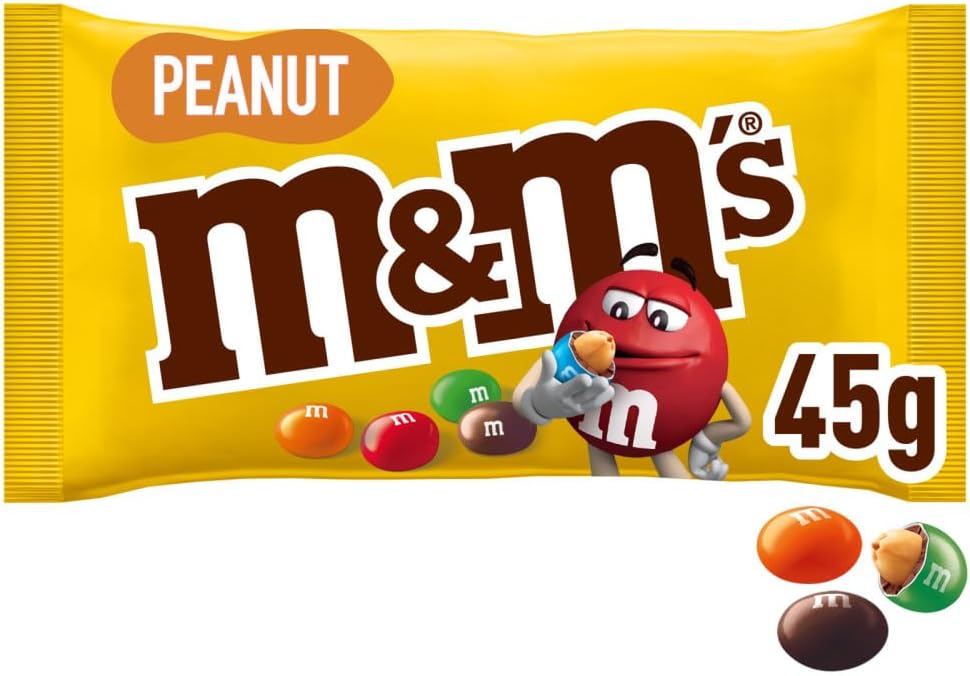 M&M's Peanuts Snack  (24 x 45g)