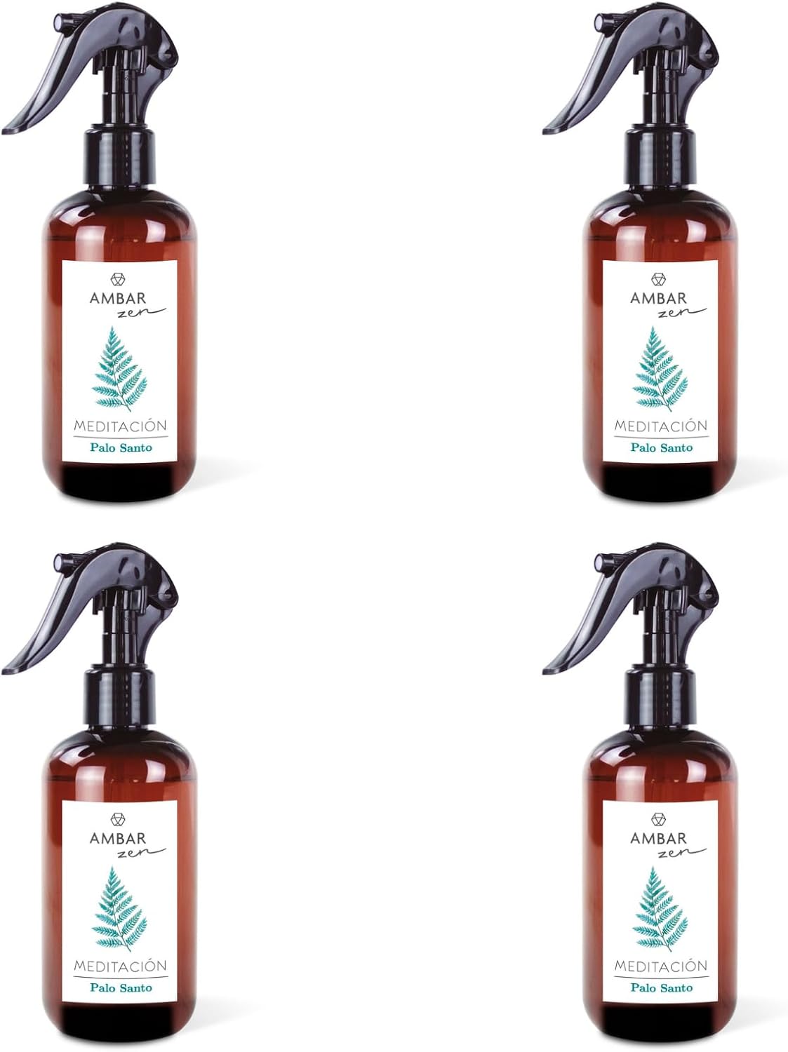 Ambar Activación Palo Santo – Pack de 4 Ambientadores en Spray (4x225ml)– Total 900ml