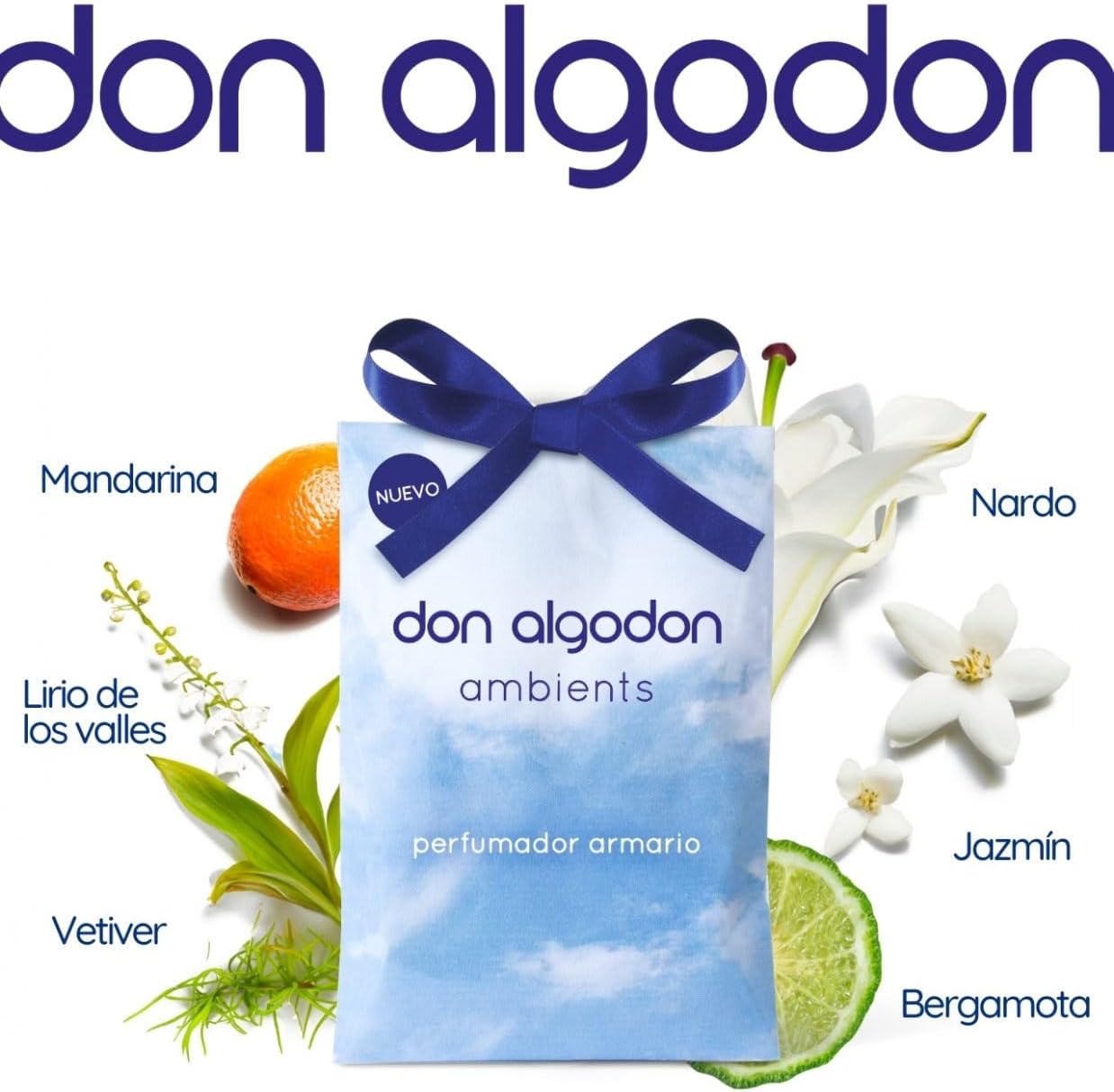Don Algodón Ambients Perfumador de Armario Aroma Clásico – Pack de 6|