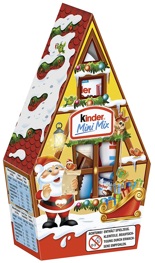 Kinder Mini Mix Casita de Navidad – 76 g (Modelo Surtido)