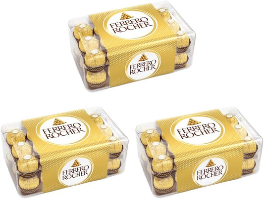 Ferrero Rocher T30 caja 30 bombones chocolate avellana crujiente Golominas