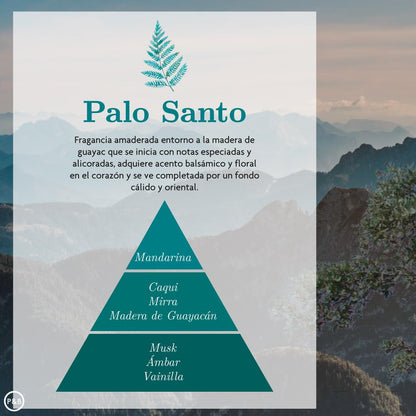 Palo Santo Aromatization Pack - Spray 225ml x2, Humidifier Essence 50ml and Mikado 40ml | Fragrance musk of Amber Perfums for Home