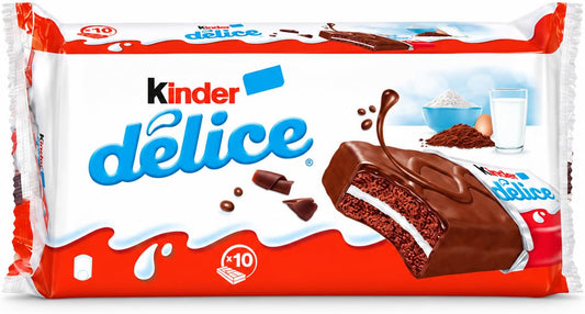 Kinder Délice – Caja 14 Packs x 390 g – 140 Bizcochos de Chocolate
