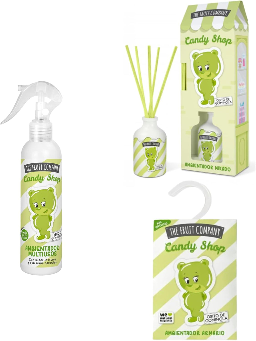 Pack de Ambientadores The Fruit Company Osito de Gominola