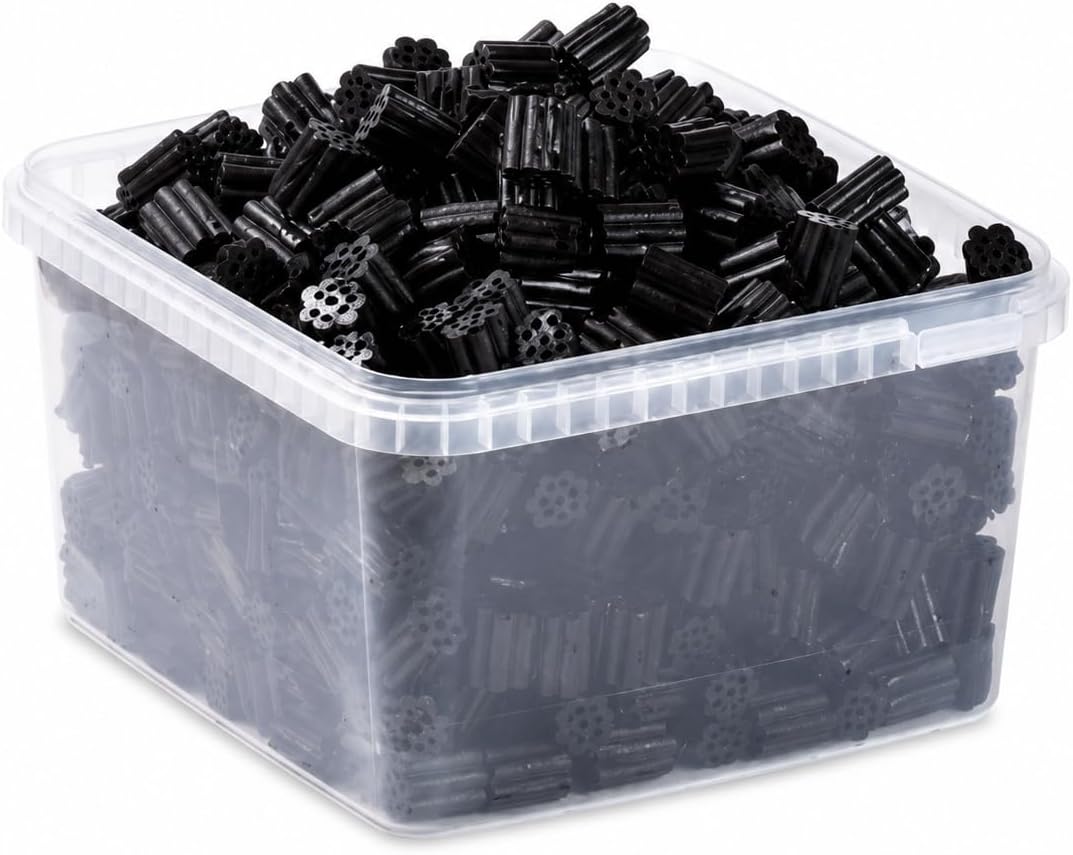 Panda Regaliz Negro 1,8 kg | Golosinas de Regaliz Negro en Trozos | Caramelos Panda para Fiestas, Cumpleaños, Candy Bar, Eventos y Compartir