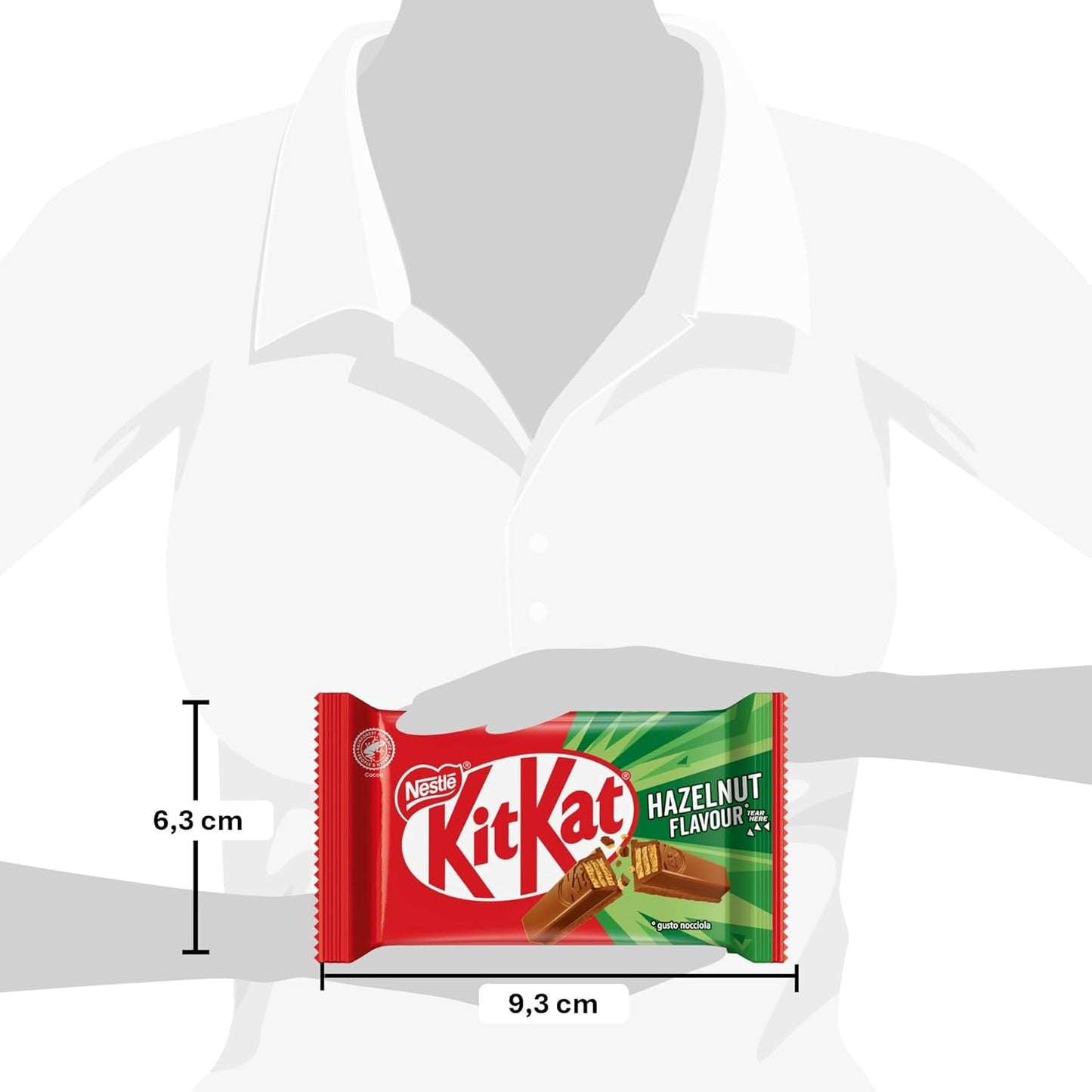 KitKat Hazelnut – Wafer con Chocolate y Avellanas 24x41,5g