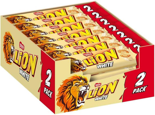 Nestlé Lion White barritas chocolate blanco pack 30x60g Golominas