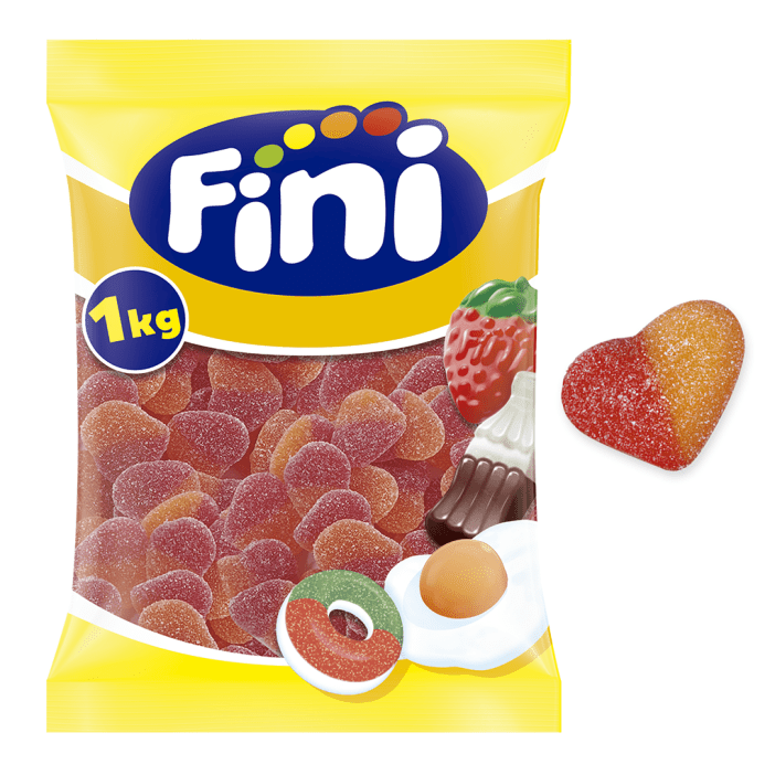 Corazones Fini bolsa 1kg gominolas corazón azucaradas Golominas