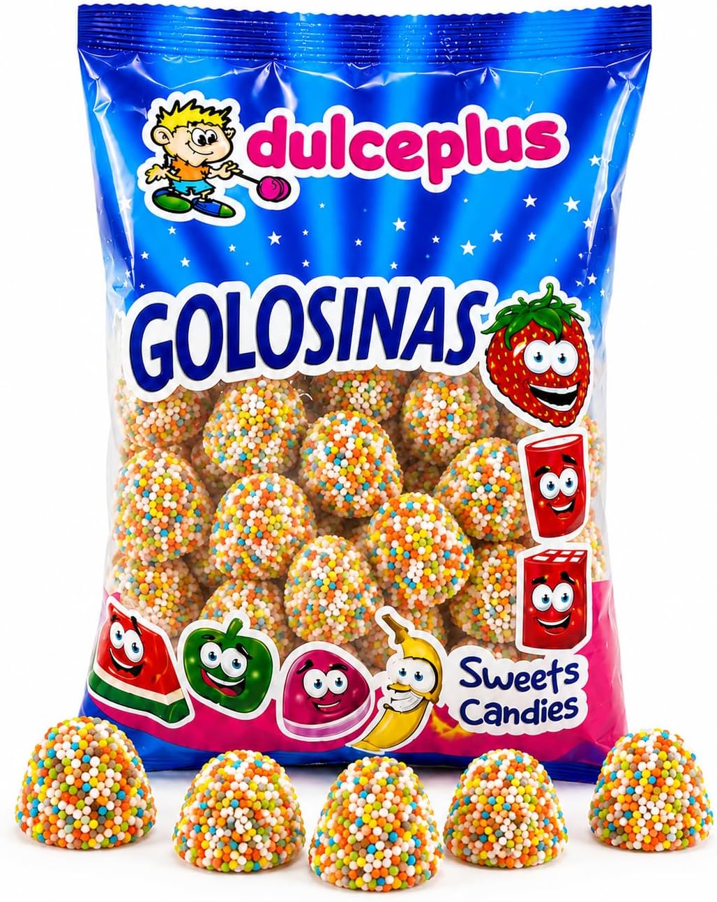 Dulceplus Moras Multicolor de Gominola 1 kg
