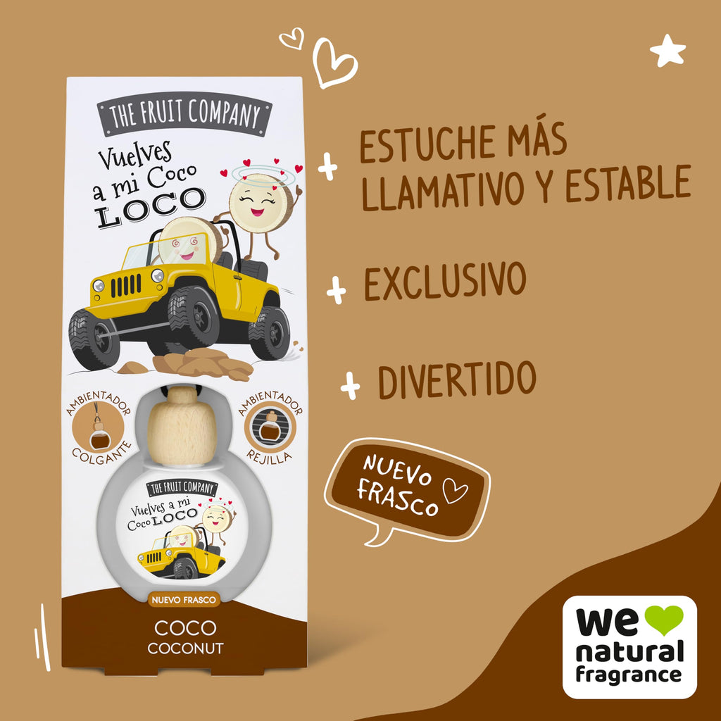 The Fruit Company - ambiebtador de coche  Pack de 4 unidades