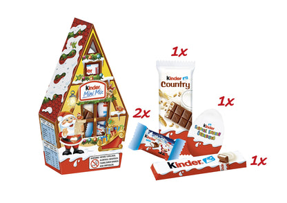 Kinder Mini Mix Casita de Navidad – 76 g (Modelo Surtido)