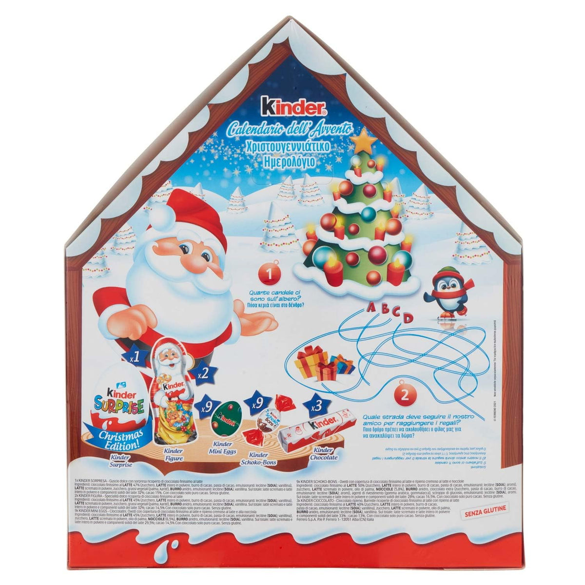 Calendario de Adviento Kinder Casa de Navidad – 184 g