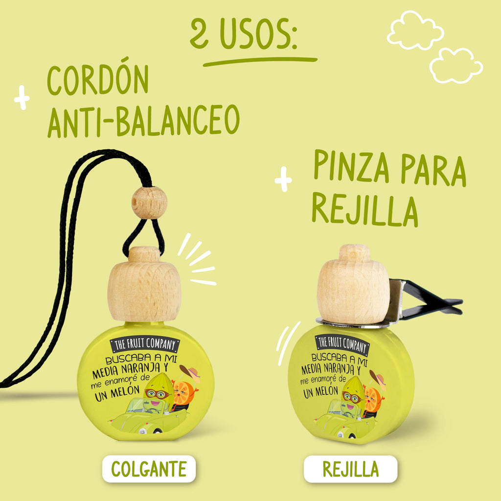 The Fruit Company - ambiebtador de coche  Pack de 4 unidades