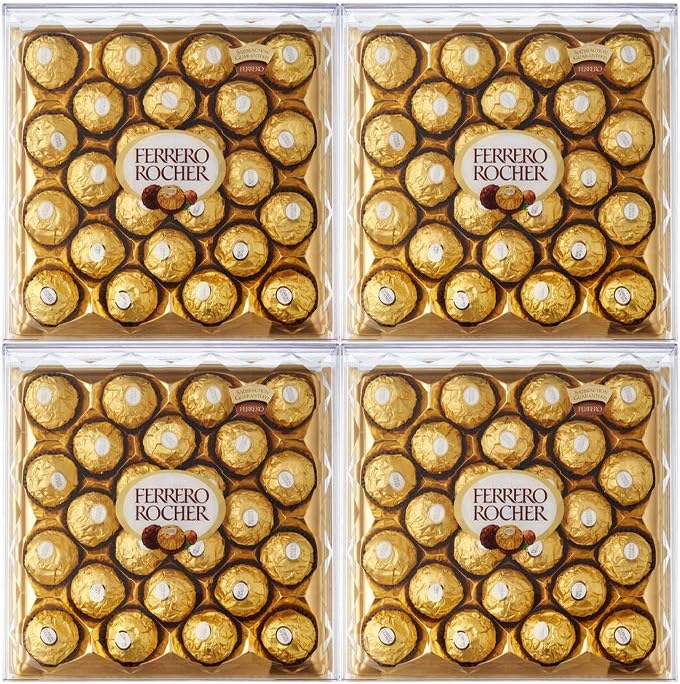 Ferrero Rocher T24 pack 4 cajas 24 bombones chocolate avellana Golominas
