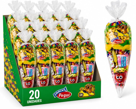 Conos chuches cumpleaños surtidos pack piñatas fiestas infantiles Golominas