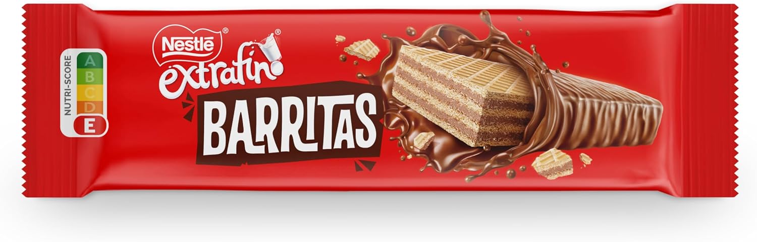 NESTLÉ EXTRAFINO Barrita de barquillo , paquete 30 barritas de 30 g