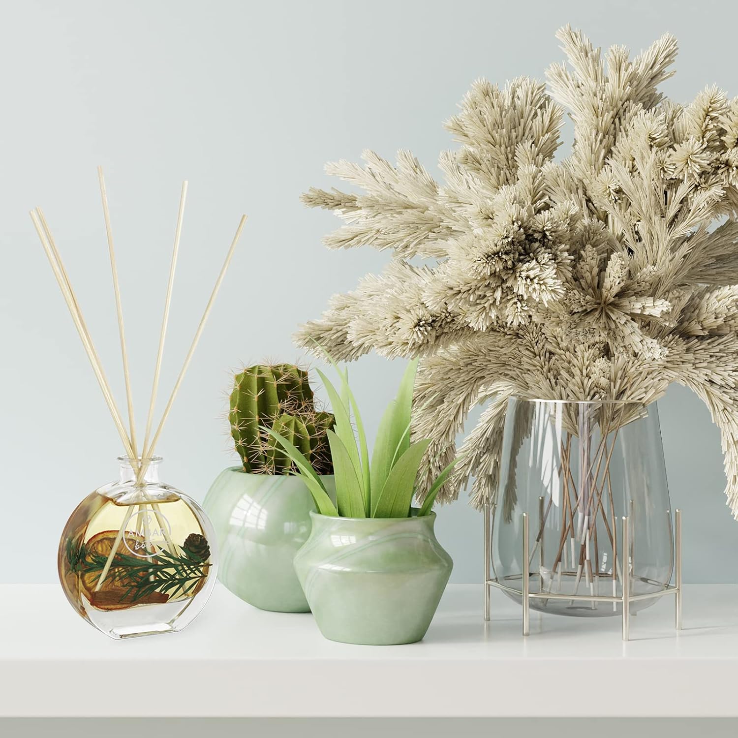 Ambar Botanic Ambientador Mikado Infusión Naranja Canela Pack 2 uds. x 75 ml