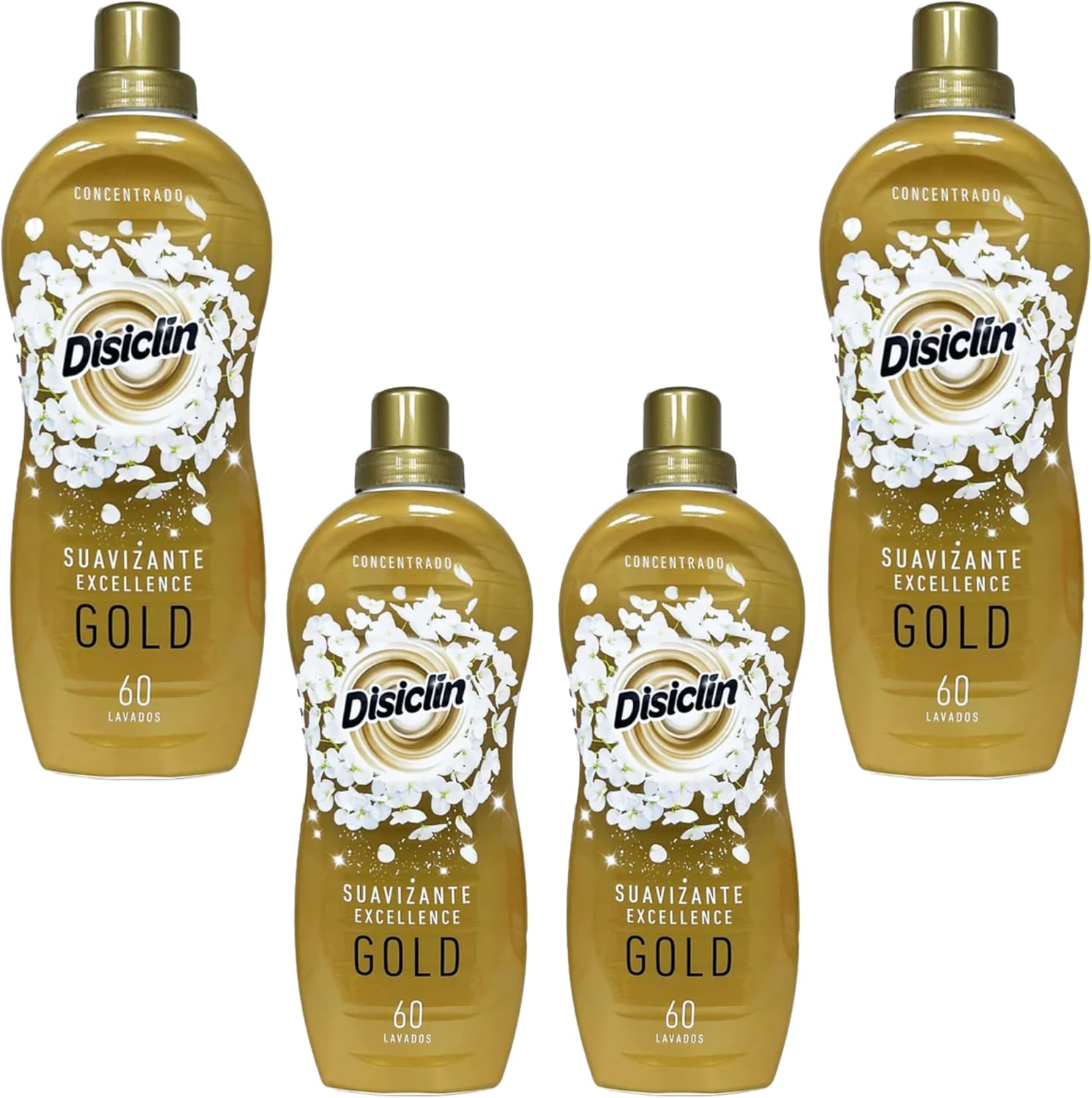 Disiclin Suavizante Concentrado Excellence Gold – Pack de 4 Botellas (240 Lavados) |