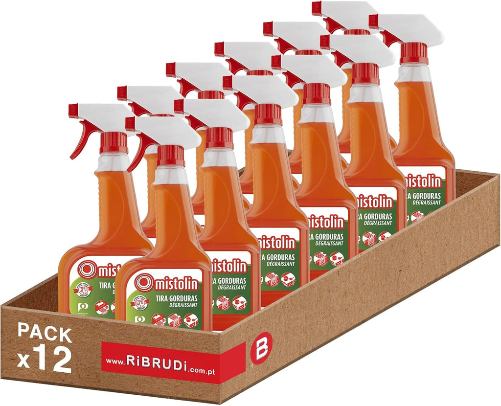 Mistolin Desengrasante Multiusos con Spray – Pack de 12
