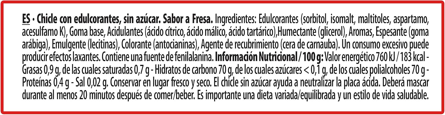 Trident Fresh Gragea Fresa- Chicles sin Azúcar con Sabor a Fresa - Paquete de 24 Envases de 14,5 g