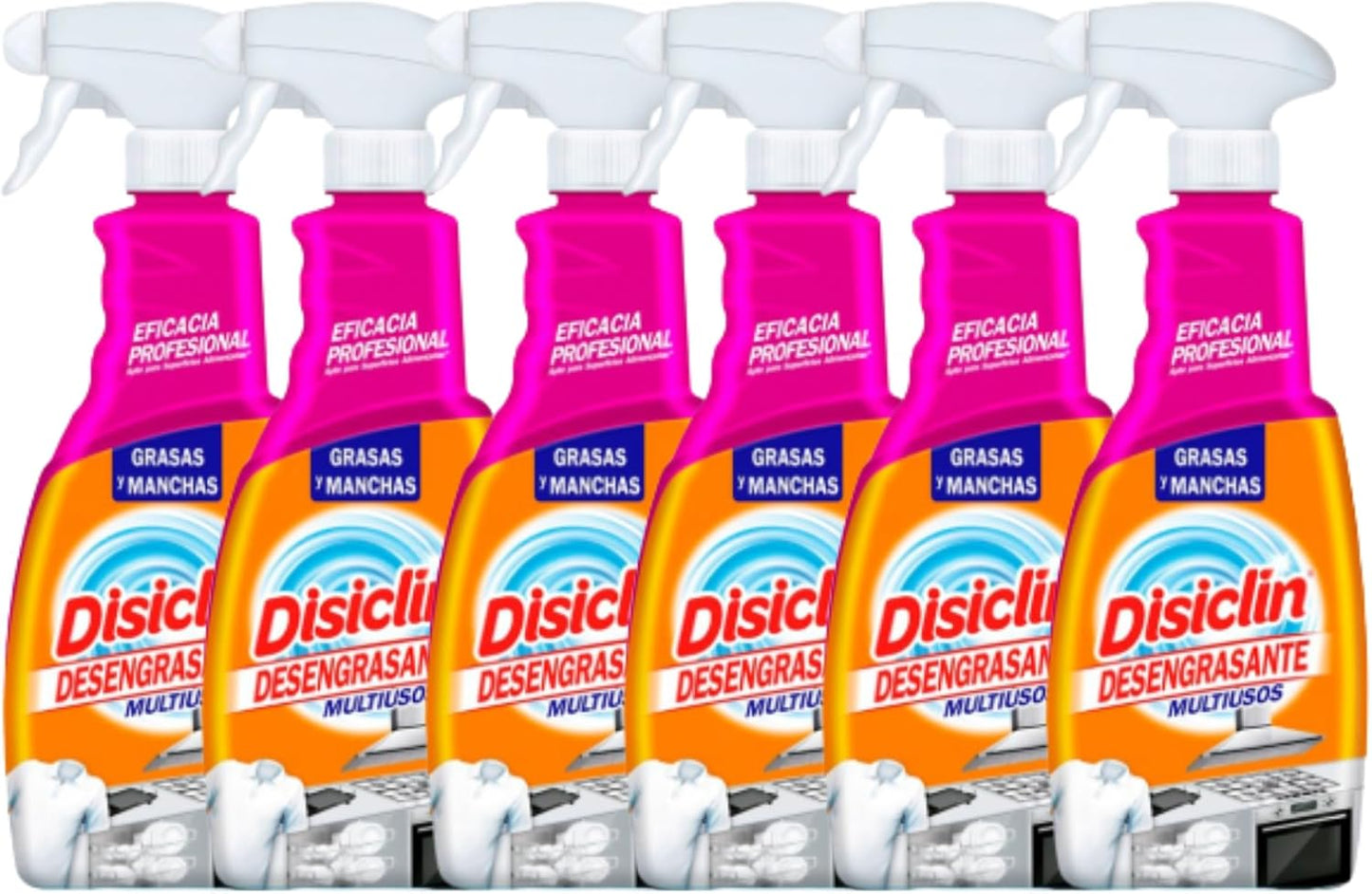 Disiclin Desengrasante Multiusos Spray 720 ml – Limpiador Quitagrasas Potente para Cocina, Horno, Campana, Azulejos y Electrodomésticos – Elimina Grasa y Manchas Difíciles – Limpieza Profesional Hogar