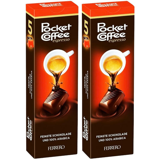 Pocket Coffee T5 – Pack de 12 Estuches (60 Bombones de Café)