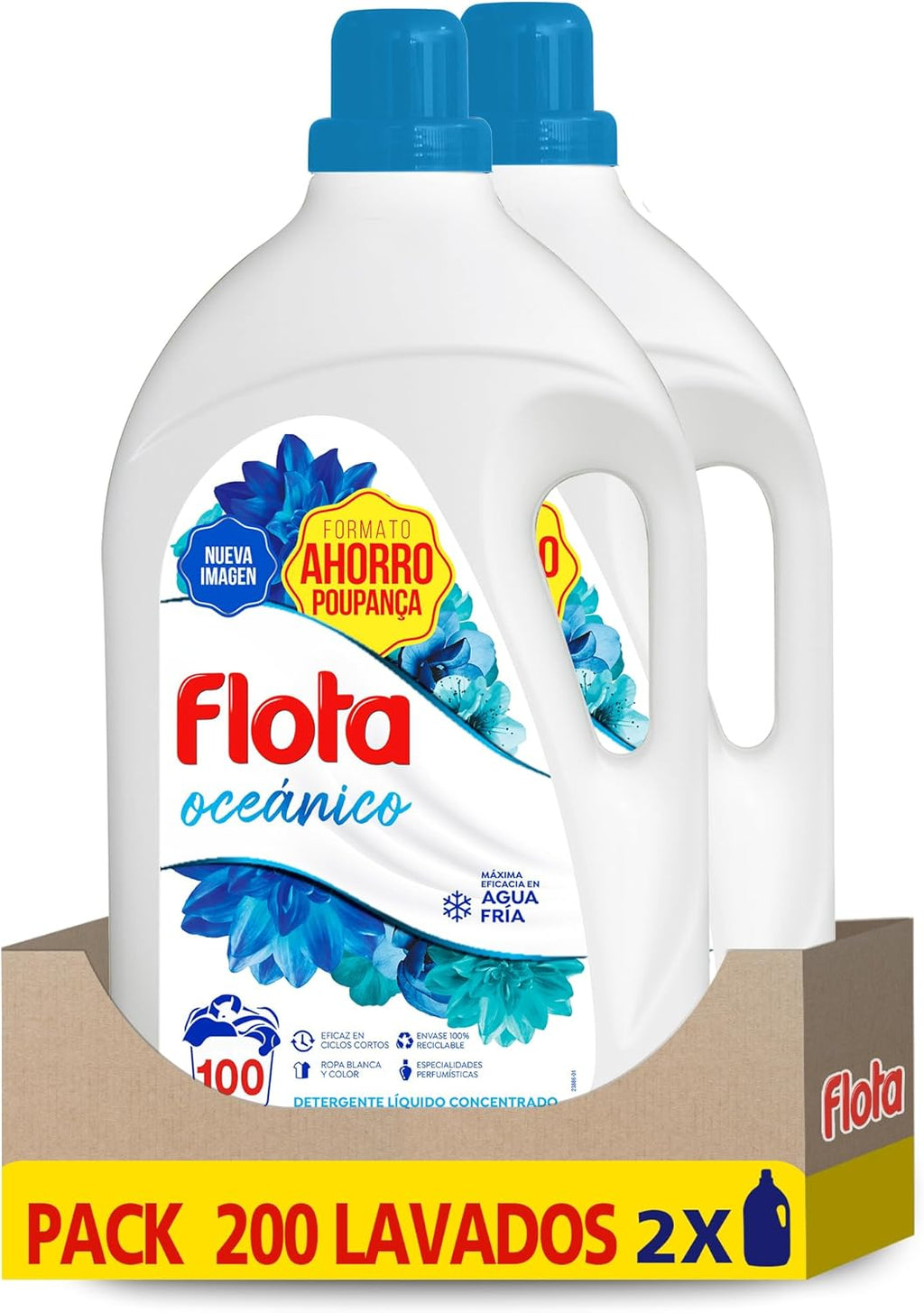 Flota Detergente Líquido Quitamanchas – 2 x 100 Lavados (Fragancia Oceánico)